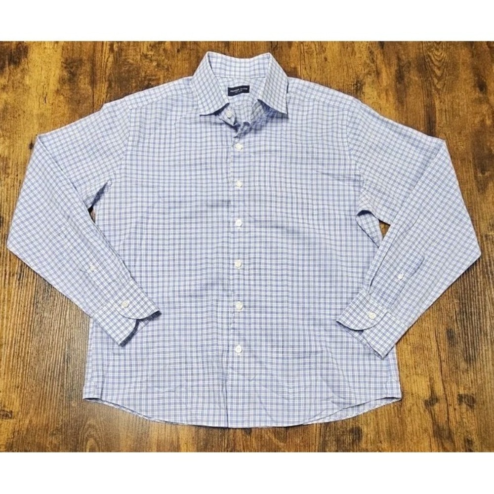 Proper Cloth Button Up Shirt Mens XL Short Cotton Plaid Summer Americana Preppy